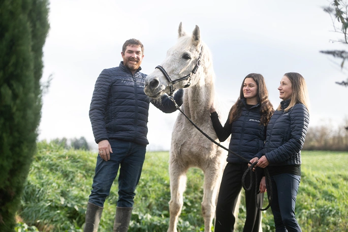 Equipe nutrition équine Mila Moka